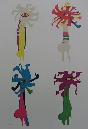 Click the image for a view of: Masks. Silkscreen. Paper size 640X451mm