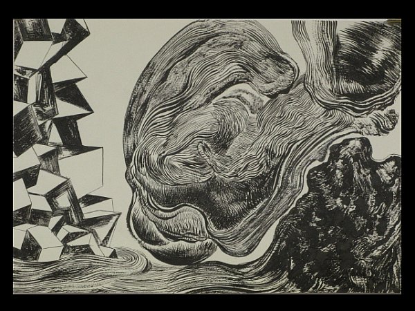 Click the image for a view of: Untitled (Landscape 09). 2008. pen & ink. 300x 420 mm