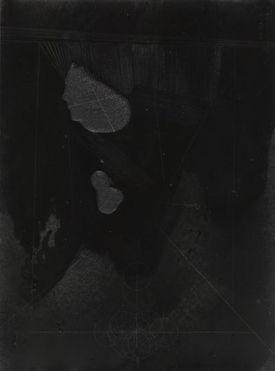 Click the image for a view of: Bait al-Hikma, Proof_02.  2011. Etching ink, graphite on paper. 770X570