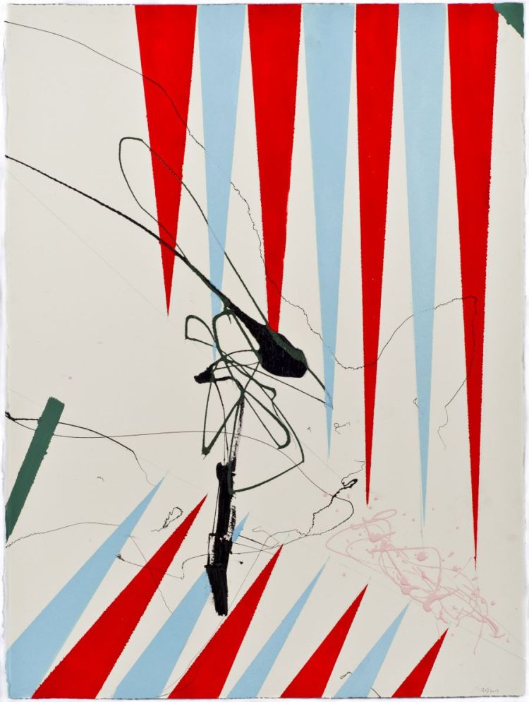 Click the image for a view of: Jaco van Schalkwyk. FUN AND GAMESSecret. 2012. Lithographic ink, pencil on paper. 760X566mm